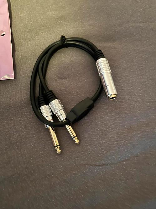 Y-splitter 6.35mm, Computers en Software, Audio-software, Nieuw, Ophalen