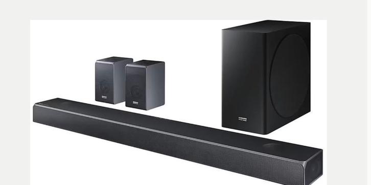Barre de son Harman Kardon-HW-Q90R+subwoofer+haut-parleurs, TV, Hi-fi & Vidéo, Enceintes, Comme neuf, Ensemble surround complet