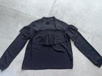 Blouse à volant Astrid Black Label, Kleding | Dames, Blouses en Tunieken, Astrid Black Label, Zwart, Ophalen of Verzenden, Zo goed als nieuw