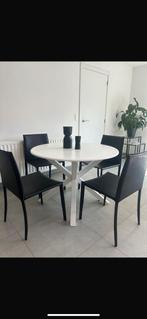 Ronde Eettafel met 4 stoelen, Huis en Inrichting, Ophalen, Zo goed als nieuw