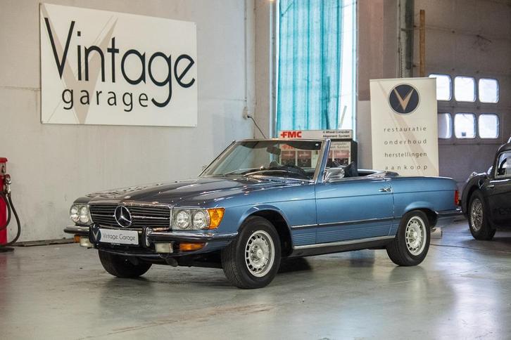 Mercedes 450 SL - 1978, Auto's, Mercedes-Benz, Bedrijf, Te koop, SL, Elektrische ramen, Lederen bekleding, Lichtmetalen velgen