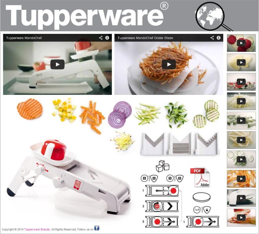 Früchte- und Gemüsehobel Tupperware MandoChef | Acheter sur Ricardo