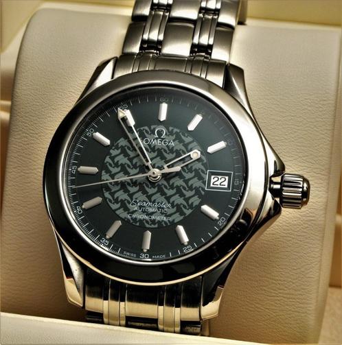 Omega Jacques Mayol, Handtassen en Accessoires, Horloges | Heren, Gebruikt, Polshorloge, Omega, Staal, Staal, Ophalen of Verzenden