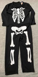Skelettenpak mt 98/104, Kinderen en Baby's, Carnavalskleding en Verkleedspullen, Ophalen of Verzenden, Zo goed als nieuw