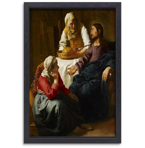 Le Christ dans la maison de Marthe et Marie - Johannes Verme, Maison & Meubles, Accessoires pour la Maison | Peintures, Dessins & Photos