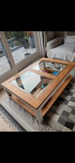 Table de salon en teck, Maison & Meubles, Enlèvement, Utilisé, Teck