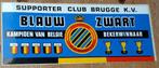 Club Brugge KV grote oude sticker 1978 landskampioen, Comme neuf, Affiche, Image ou Autocollant, Enlèvement ou Envoi