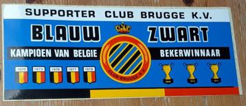 Club Brugge KV grote oude sticker 1978 landskampioen