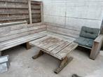 handgemaakte houten loungeset, Tuin en Terras, Tuinsets en Loungesets, Ophalen, Hout, Loungeset