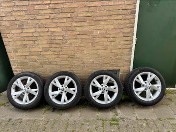 Winterset Skoda 205-55-17 Continental WinterContact 5x112, Auto-onderdelen, Banden en Velgen, Ophalen, Gebruikt, Banden en Velgen