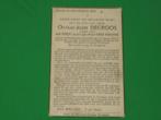 WO2 1940 gesneuveld te HEPPEN Octaaf DECROOS  °BROUKERQUE, Ophalen of Verzenden, Bidprentje