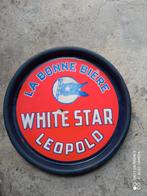 Geëmailleerd bord antiek dienblad White Star Léopold, Verzamelen, Ophalen of Verzenden, Gebruikt