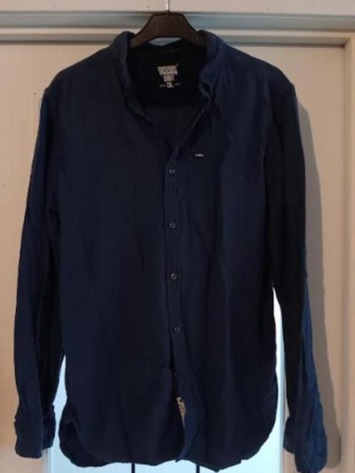 Chemise Superdry bleu homme L, Kleding | Heren, Overhemden, Gedragen, Halswijdte 41/42 (L), Blauw, Ophalen of Verzenden