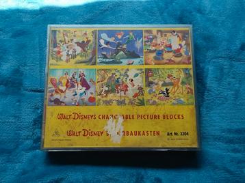 Vintage Walt Disney Changeable picture block puzzel beschikbaar voor biedingen