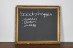 Antiek brocante krijtbord H 48cm B 41cm, Antiek en Kunst, Ophalen of Verzenden