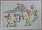 FRED BERVOETS / THE BAND OF LOVE / KLEURZEEFDRUK / 71x98cm, Antiek en Kunst, Kunst | Litho's en Zeefdrukken, Ophalen of Verzenden