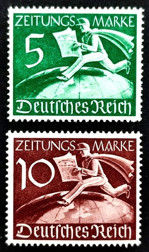 Dt.Reich: Zeitungsmarken 5+10 Pf 1939, Postzegels en Munten, Postzegels | Europa | Duitsland, Overige periodes, Ophalen of Verzenden