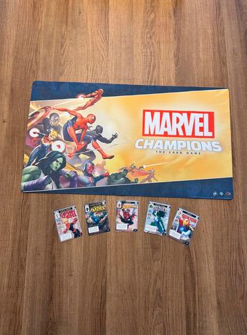 Marvel champions 2019 launch kit promos + playmat beschikbaar voor biedingen