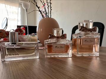 Luxe parfums van Dior & Prada – bijna vol! beschikbaar voor biedingen
