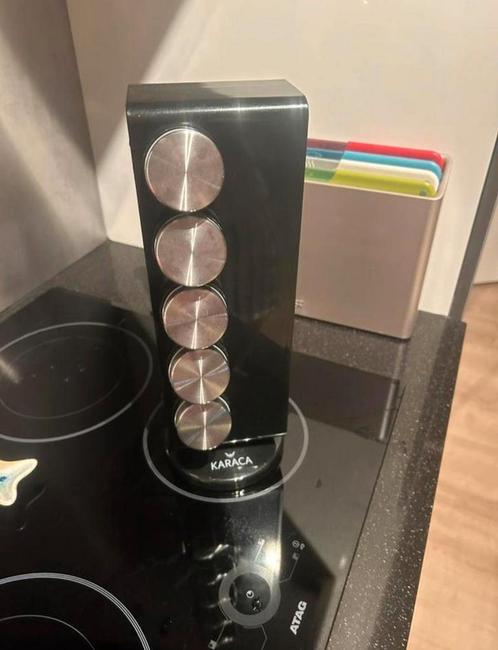 Kruidenrek Karaca zwart, Huis en Inrichting, Keuken | Keukenbenodigdheden, Zo goed als nieuw, Ophalen of Verzenden