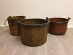 Antieke koperen ketels, Antiek en Kunst, Antiek | Brons en Koper, Ophalen, Koper