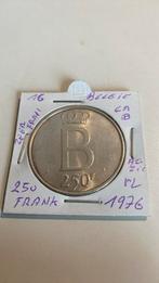 België 250 frank 1976 vl zilver zeer fraai, Argent, Enlèvement ou Envoi
