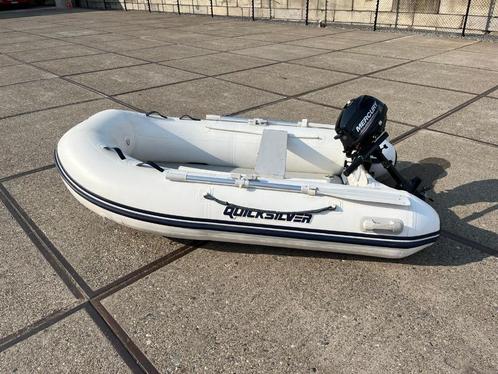 Quicksilver 250 AirDeck + Mercury 3.5 Pk in goede staat, Watersport en Boten, Rubberboten, Gebruikt, Quicksilver, Airdeck, Minder dan 70 pk
