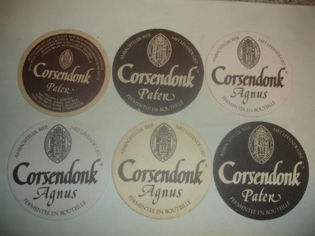 6 bierviltjes van Corsendonk, verschillend, Ophalen of Verzenden, Zo goed als nieuw, Viltje(s), Overige merken