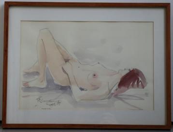 Rik Blomme (1933 - 2001) - Aquarel beschikbaar voor biedingen