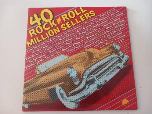Vinyl 2LP 40 Rock & Roll Million Sellers Be Bop Lewis Holly, Cd's en Dvd's, Vinyl | Rock, Rock-'n-Roll, 12 inch, Ophalen of Verzenden