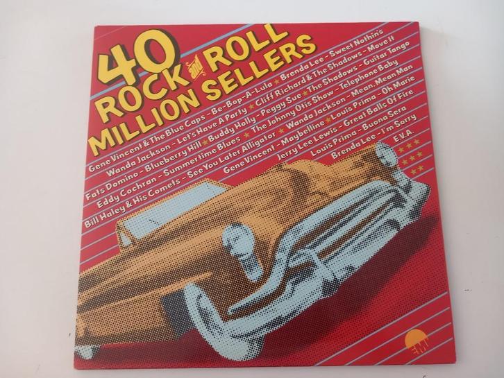 Vinyl 2LP 40 Rock & Roll Million Sellers Be Bop Lewis Holly, Cd's en Dvd's, Vinyl | Rock, Rock-'n-Roll, 12 inch, Ophalen of Verzenden