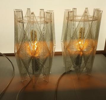 Paar vintage Paul Secon tafellampjes zeldzaam! - OPRUIMING!