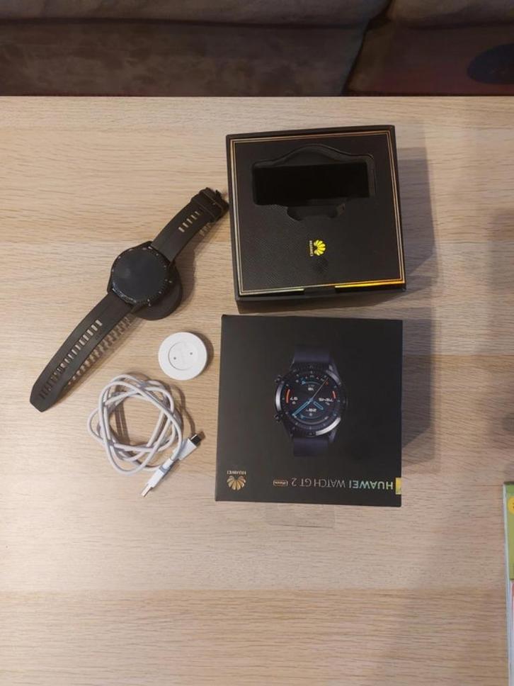 Montre connectée Huawei Watch GT 2, Bijoux, Sacs & Beauté, Montres connectées, Comme neuf, Android, Noir, Distance, État, GPS
