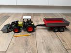 Bruder 2112 Claas Nectis 267 F met voorlader + aanhanger., Ophalen, Zo goed als nieuw