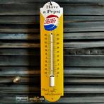 Emaille Thermometer Have a PEPSI COLA Reclamebord Dop Plaque, Reclamebord, Gebruikt, Verzenden