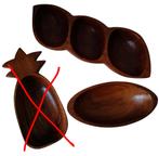 Lot vintage houten schalen, Huis en Inrichting, Ophalen of Verzenden, Gebruikt