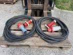 2 VERLENGKABELS 63 A  10 CARRé van 15 m lang, Ophalen of Verzenden, Zo goed als nieuw, Kabel of Snoer