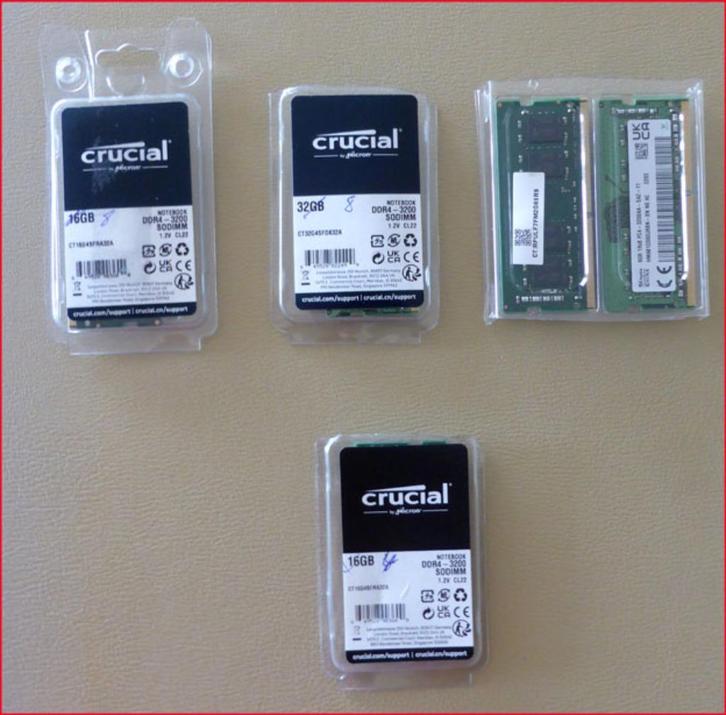 8 GB Ram -DDR4- 3200 MHz, Computers en Software, RAM geheugen, Zo goed als nieuw, Laptop, 8 GB, DDR4, Ophalen of Verzenden