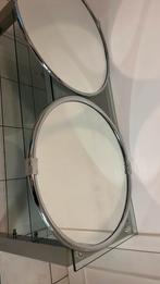 Spiegel met inox rand 60 cm, Ophalen, Rond