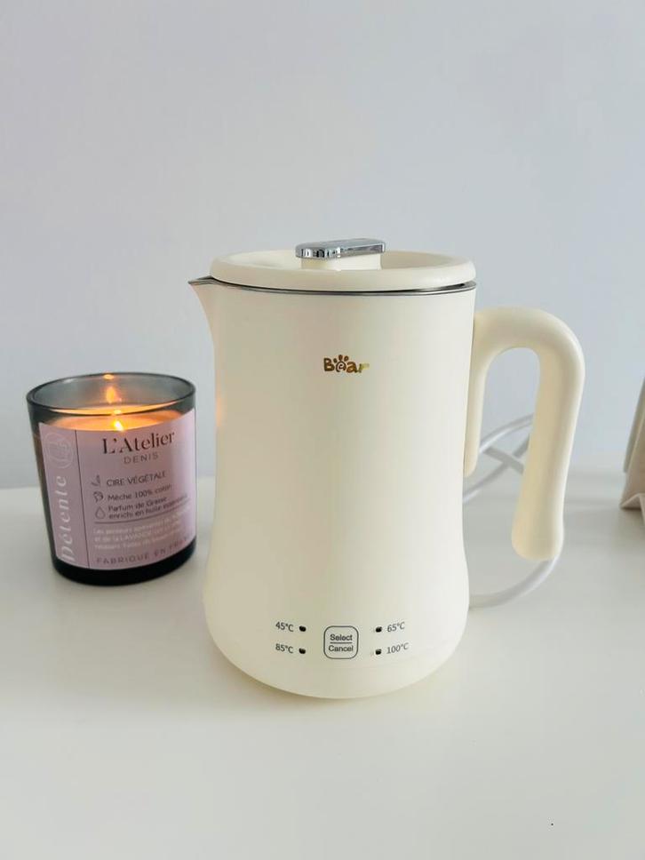 Bear waterkoker van 600 ml, Elektronische apparatuur, Waterkokers, Zo goed als nieuw, Minder dan 1 liter, Inox, Ophalen