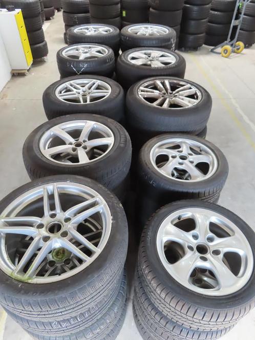 Partij Porsche sets velgen met banden 10 sets div. modellen, Auto-onderdelen, Banden en Velgen, Banden en Velgen, Gebruikt, Ophalen of Verzenden