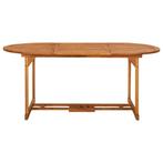 Tuintafel Henri ovaal 180x90x75 cm massief acaciahou, Verzenden, Nieuw, Ovaal, Hout