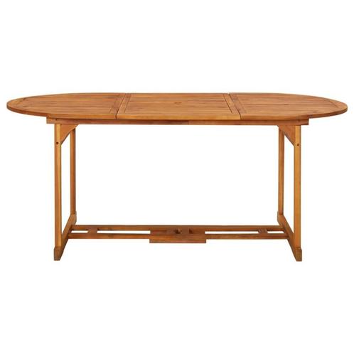Tuintafel Henri ovaal 180x90x75 cm massief acaciahou, Tuin en Terras, Tuintafels, Nieuw, Ovaal, Hout, Verzenden