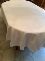 Tafelkleed Damast wit ovaal 2.35 mX 1.75 m., Ophalen of Verzenden, Zo goed als nieuw, Ovaal, Binnen