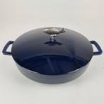 Staub Bouillabaissepan 28 cm / 4,65 L – Donkerblauw, Ophalen, Gietijzer, Nieuw, Keramische plaat