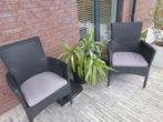 Terras stoelen, Tuin en Terras, Ophalen, 4 zitplaatsen, Kunststof, Gebruikt