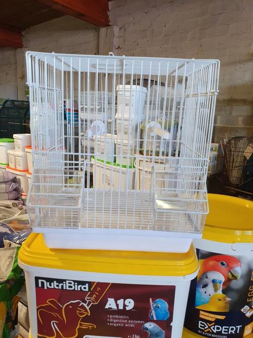 Petite cage de transport blanche 25 x 19 x 34, Animaux & Accessoires, Oiseaux | Cages & Volières, Neuf, Enlèvement ou Envoi