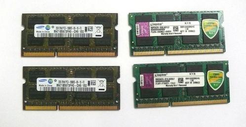 Mémoire DIMM 1333D3N9/4G et 2G, Informatique & Logiciels, Mémoire RAM, Utilisé, Laptop, DDR3, Enlèvement ou Envoi