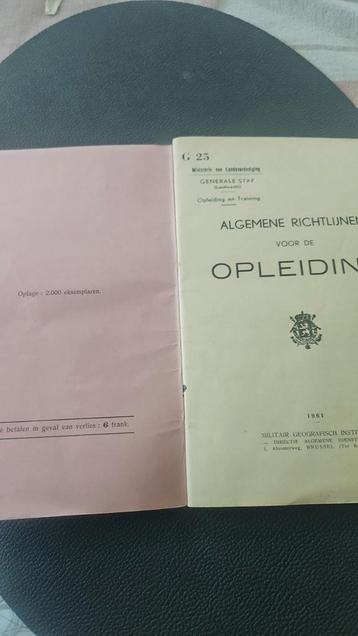Livres utilisés lors de l'entraînement de l'armée belge, Livres, Enlèvement ou Envoi