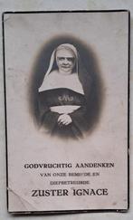 zuster Maria Igncse, Verzamelen, Bidprentjes en Rouwkaarten, Verzenden, Bidprentje